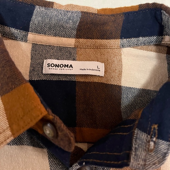 Men’s Large Sonoma flannel - Picture 2 of 3